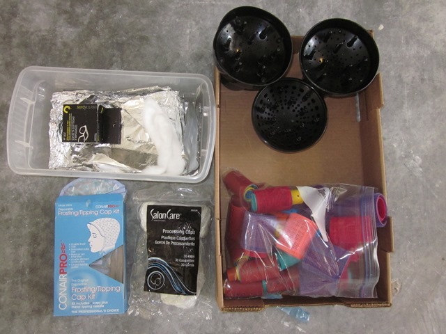 lot 184 image: Misc. Hair Coloring, Drying, and Curling Items