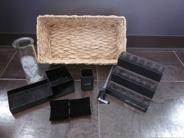 lot 194 image: Display Items, New Dispenser, and Basket
