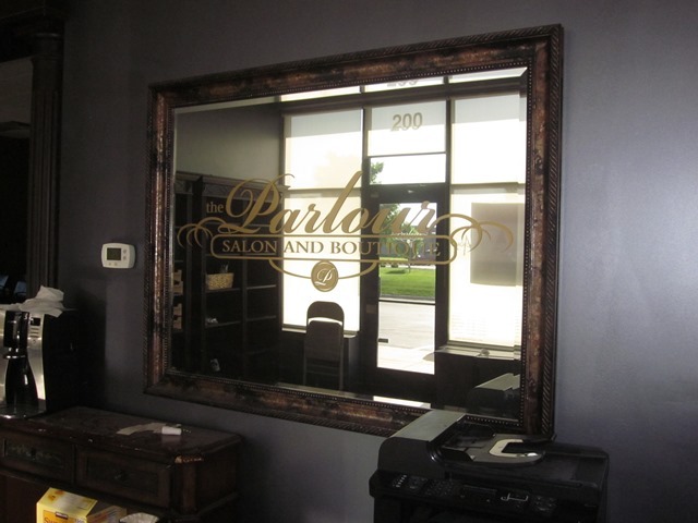 lot 196 image: 54 x 42 (Approx.) Mirror with Beveled Glass