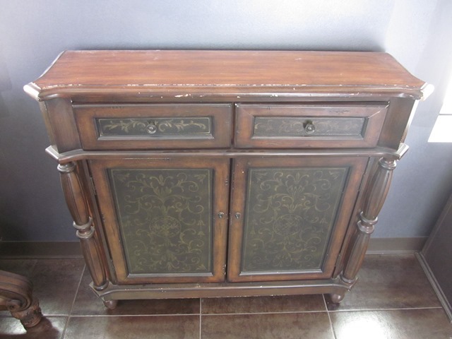 lot 198 image: Distressed (very) Cupboard
