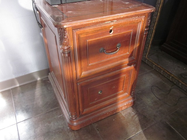 lot 199 image: Distressed (very) File Cabinet
