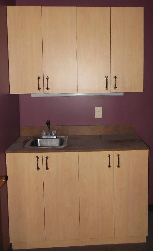 lot 143 image: Belvedere Cabinets with Quick Disconnect Hardware and Sink