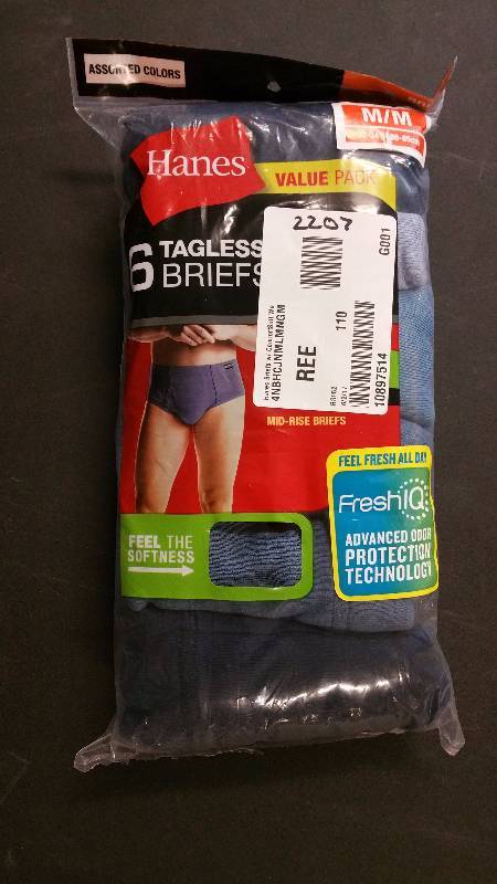 lot 2207 image: Hanes Briefs w ComfortSoft Wa Multi M