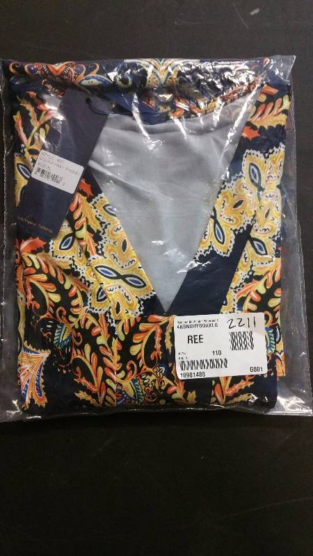 lot 2211 image: Madelyn Multicolor Patterned D Gold X Large