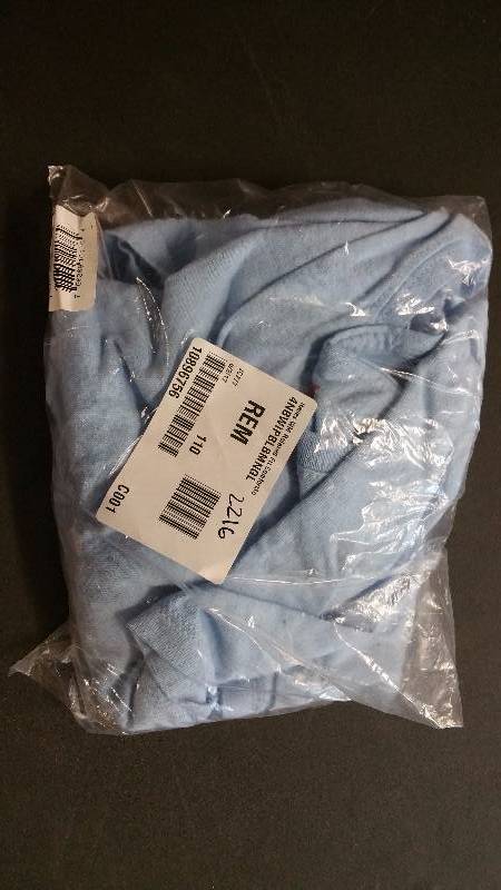 lot 2216 image: Hanes Womens Relaxed Fit ComfortSoft Crewneck T-Shirt Light Blue L