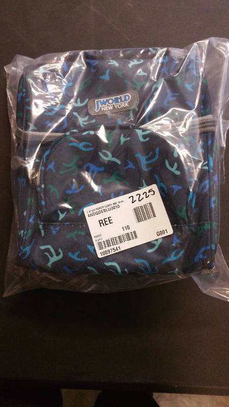 lot 2225 image: J World Reef Corey Lunch Bag Blue