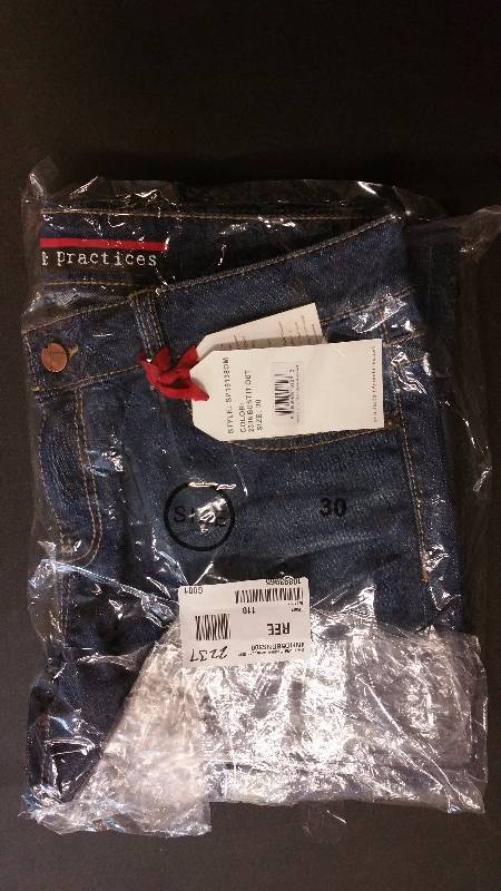 lot 2237 image: S & P Womens Medium Destroyed Skinny Boyfriend Jeans 30