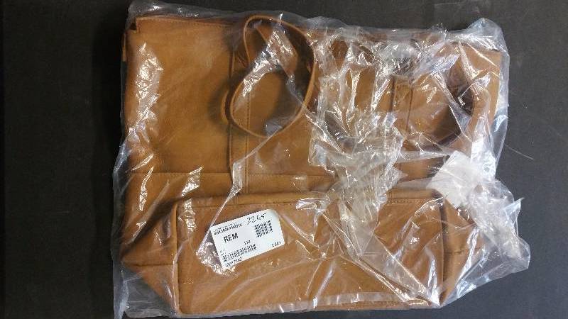 lot 2265 image: Leather Large Tote Tan