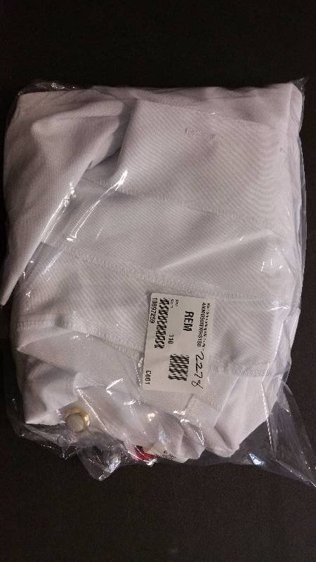 lot 2278 image: West Side Clothing WM 2-Piece Ruffle Back Suit White 18