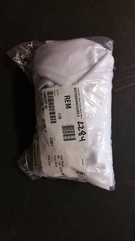 lot 2284 image: Insta Slim Mens Crew Neck Shaping Tee White M