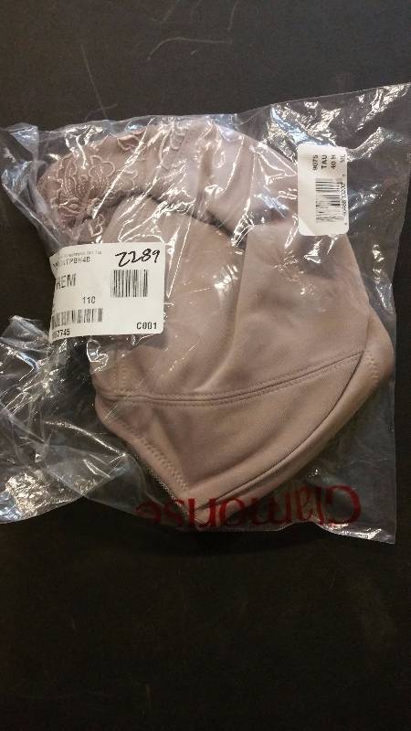 lot 2289 image: Glamorise Embroidered Wonderwire Underwire Bra Taupe 40 H