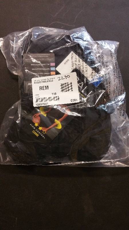 lot 2290 image: Bali Lace Camisole Top Black X-Large