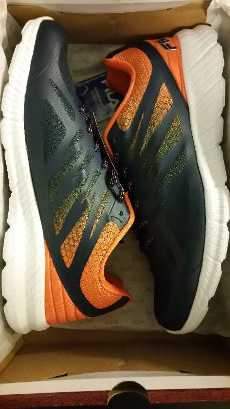 lot 2548 image: Fila Speedstrike Memory Foam Mens Running Shoe - Orange 9