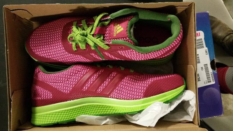 lot 2482 image: Adidas Womens Mana Bounce Running Shoe - Hot Pink 8