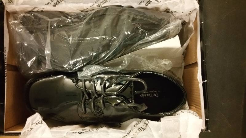 lot 2486 image: Benjamin Walk Boys Touch Ups Modern Toe Blutcher - Black 4