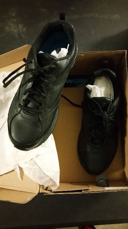 lot 2530 image: Dr. Scholls Womens Storm Work Shoe - Wide Black 9