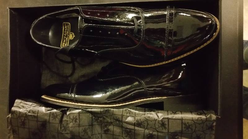 lot 2580 image: Stacy Adams mens Concord Oxford Shoe - Black 10