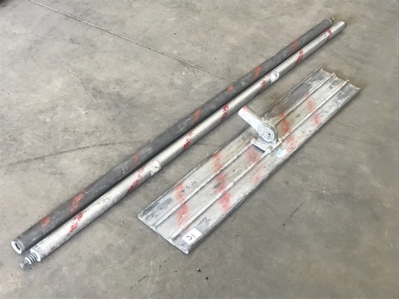 lot 31 image: 46 Concrete Float With (2) 6ft Han...