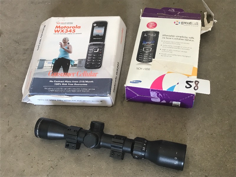 lot 58 image: Lot Of (2) Cordless Phones & (1) Sc...