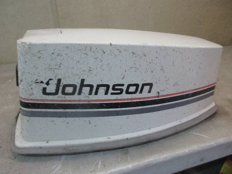 lot 11 image: Johnson 35 HP motor top
