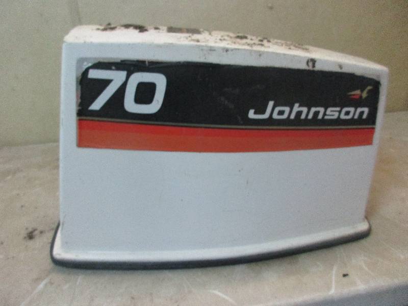 lot 21 image: Johnson powershot 70 HP motor top