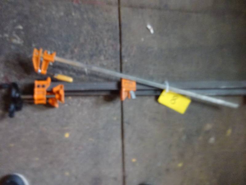 lot 8 image: 3 Wood Clamps