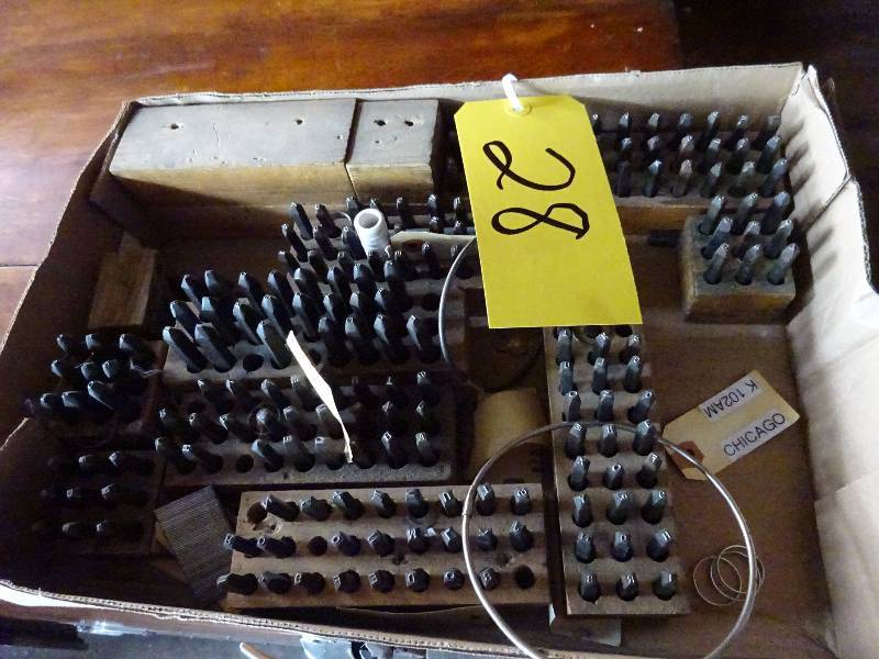 lot 28 image: NumberLetter Punch Set