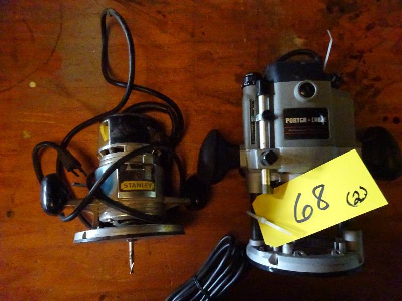 lot 68 image: Porter Cable Router, Stanley Router