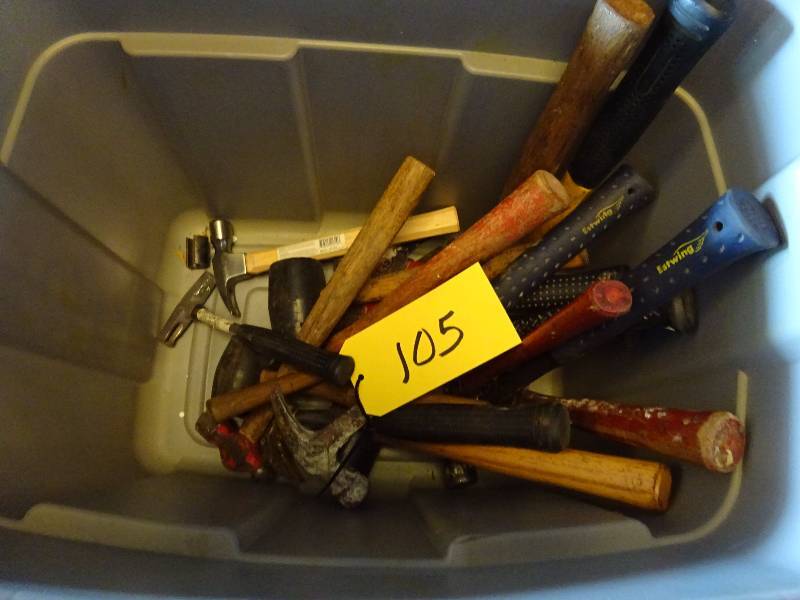 lot 105 image: Lot of Hammers