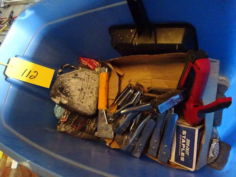 lot 112 image: Staplers