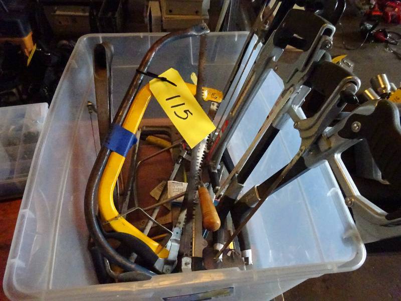 lot 115 image: Hacksaws