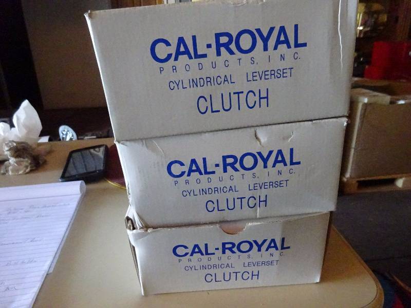 lot 276 image: (3) Cal Royal Commercial Door Leverset