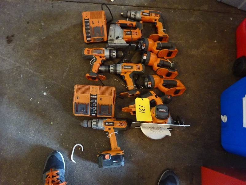 lot 131 image: Ridgid 18v