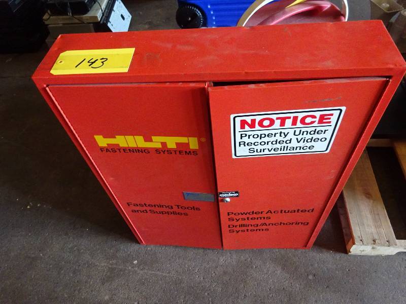 lot 143 image: Hilti Metal Case full of Medco Key Blanks