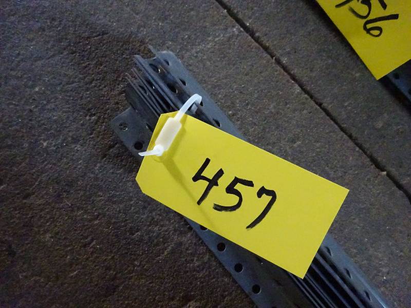 lot 457 image: 2 Sections Grey Light Duty Racking