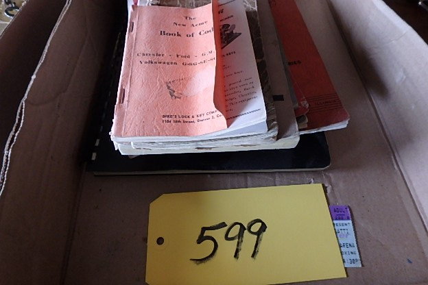 lot 599 image: Vintage Key Code Books