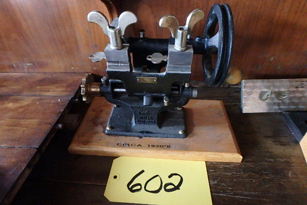 lot 602 image: 1920 Keil Key Cutter