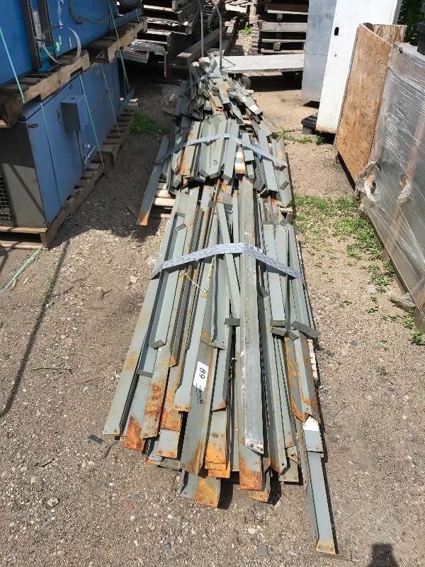 Large lot of metal shelving