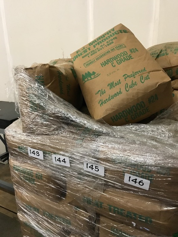 5 bags of animal bedding