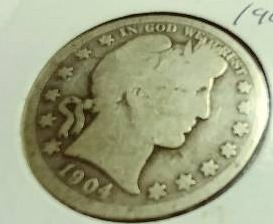 1904 Barber Half Dollar