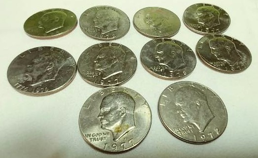 10 Eisenhower Dollars