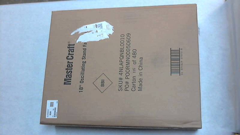 MC 18 Oscillating Stand Fan Black