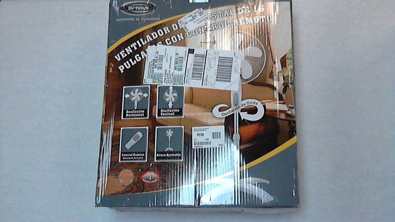 Optimus 16 Wave Oscillating Stand Fan w Remote