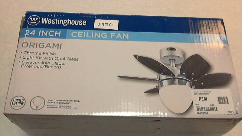 Westinghouse 24 Chrome 6-Blade Ceiling Fan