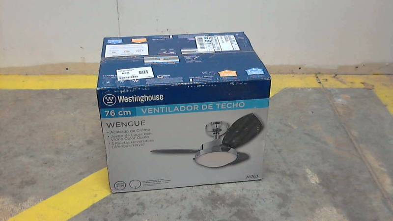 30 Ceiling Fan Reversible Chrome 3 Blade