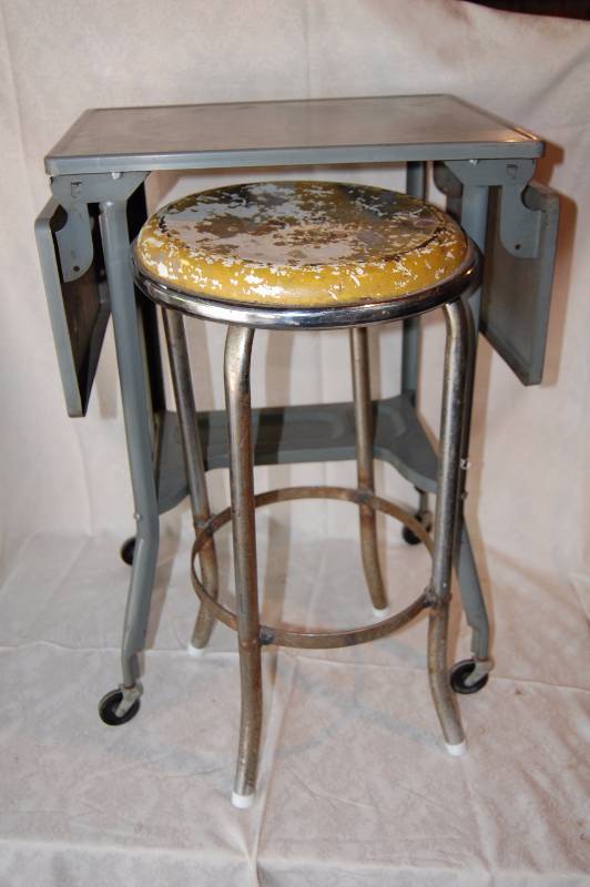 Typewriter Desk and Stool