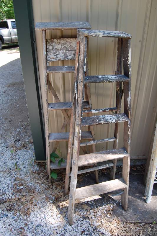 Two Wooden Ladders