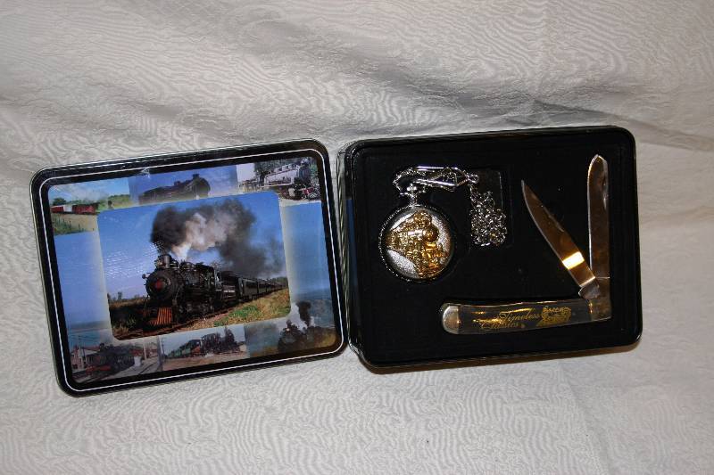 Knife and Pocket Watch