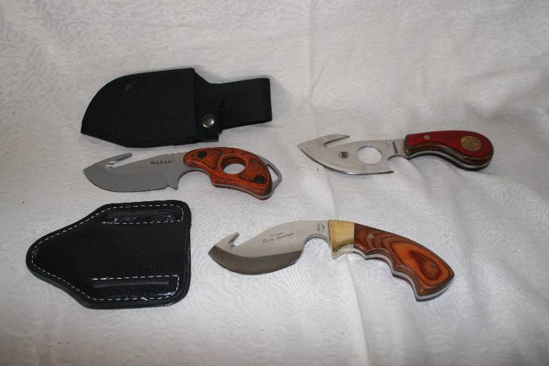 Three Hook Bladed Knives