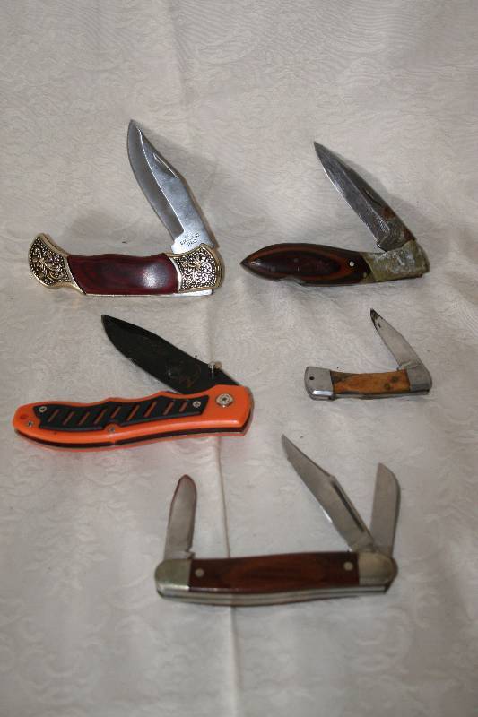 Five Folding Knives